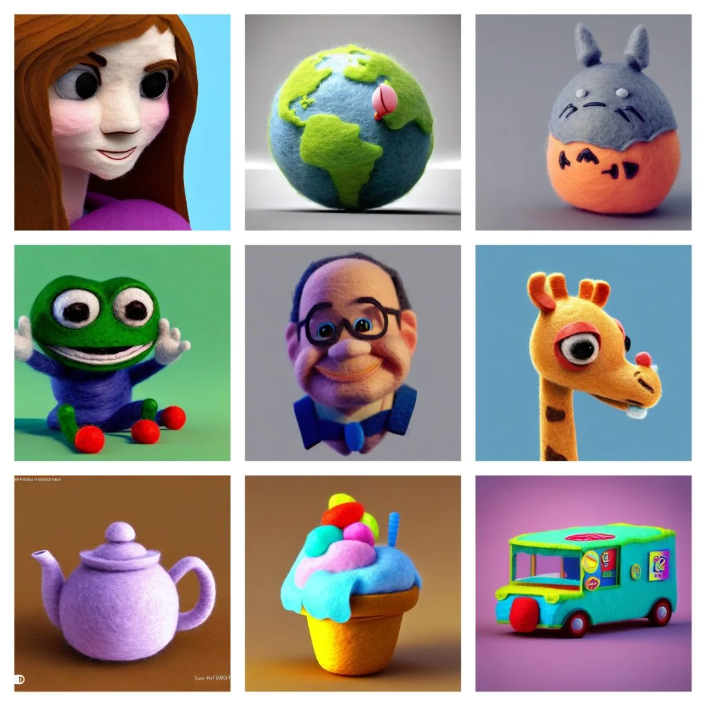 Needle Felted Objects