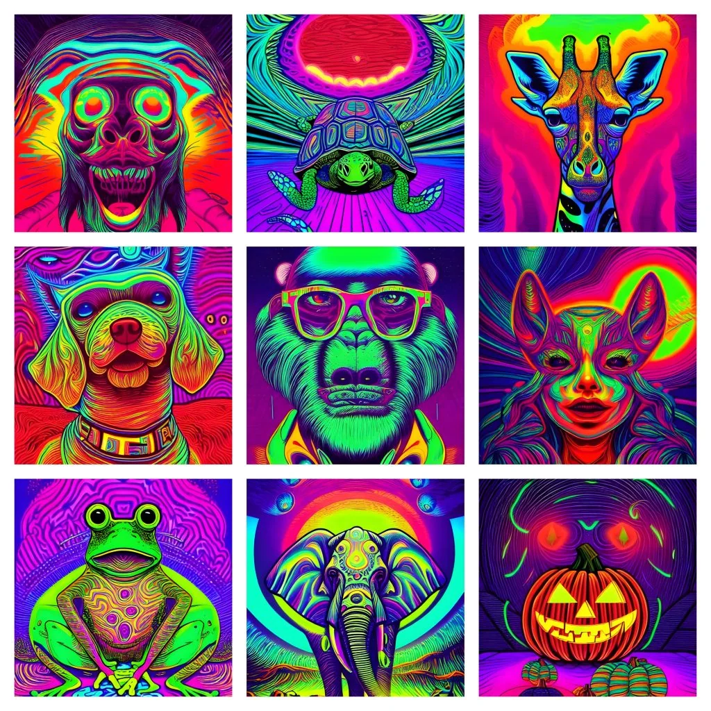 Psychedelic Pop art