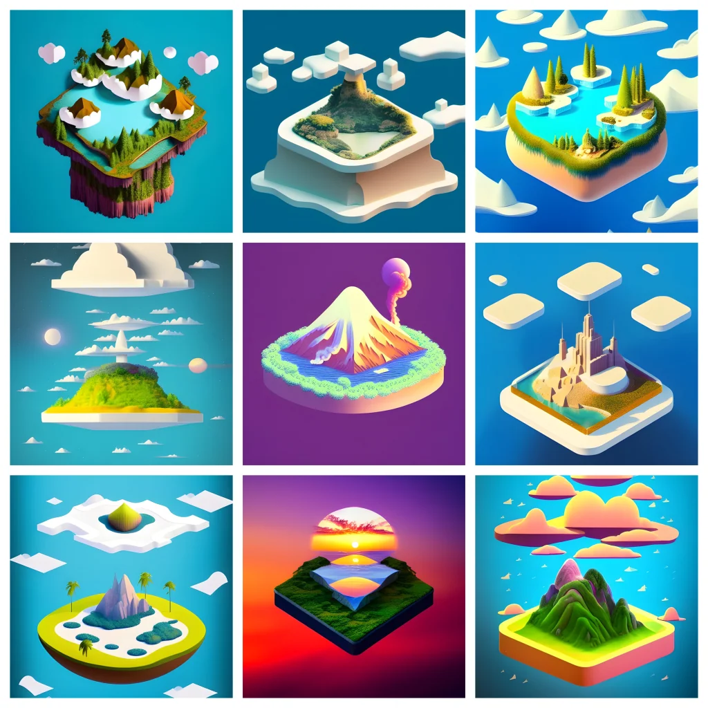 Surreal Micro Worlds